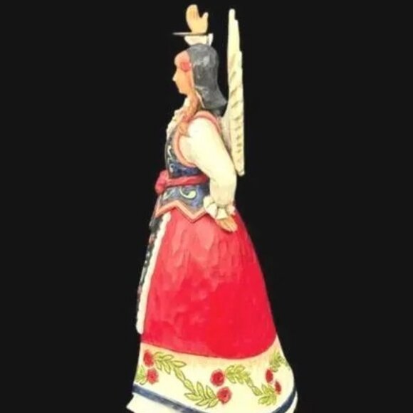 RARE Enesco JIM SHORE Polish Angel "Kindness in Life is Everything" Folk Art Fig - Picture 5 of 8